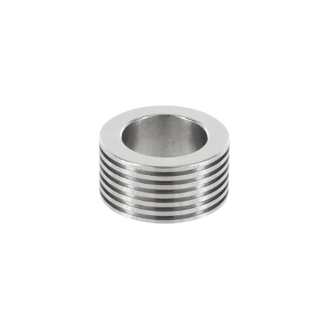 Edelstahl Bead 10 x 5 mm Loch 6,5mm – Bild 2
