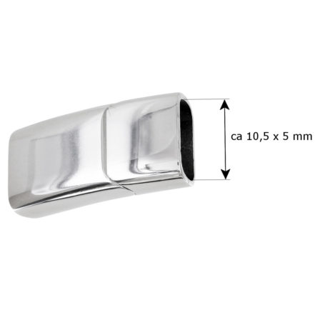 Magnetverschluss aus Edelstahl - Loch 10,5x5mm – Bild 2