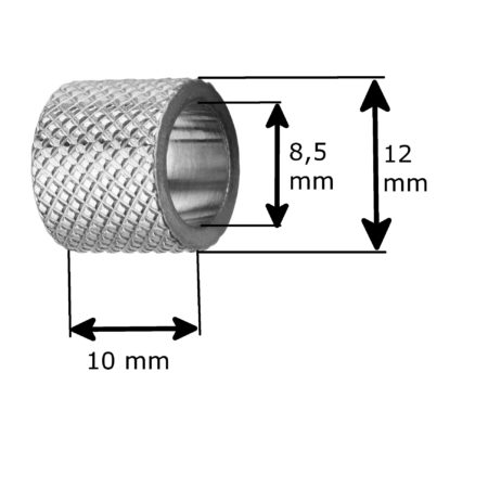 Edelstahl Bead 12 x 10 mm Loch 8,5mm – Bild 2