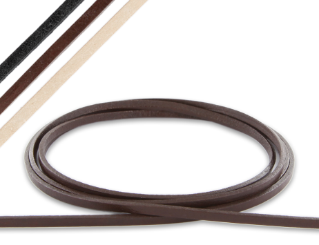 Lederbänder flach 2,3x1,3mm