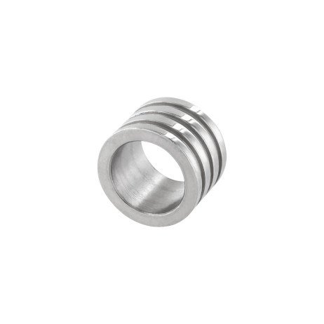 Edelstahl Bead 9 x 6 mm Loch 6,5mm