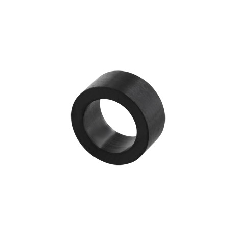Edelstahl Beads matt-schwarz 9 x 4 mm Loch 6mm