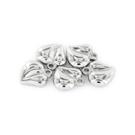 Anhänger Herz ca. 14 x 14 x 5 mm aus Edelstahl