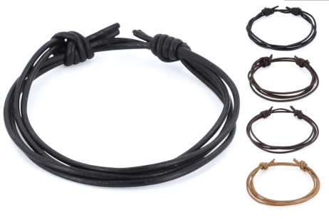 Lederband Knotenverschluss