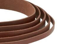 Lederbänder flach Farbe antikbraun Stärke 2mm Breite 3/4/5/8/10/15/20/25/30/35/40mm
