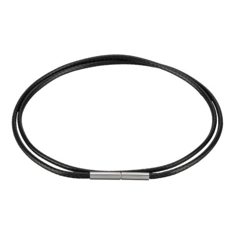 Kette aus Lederimitat 3mm mit Edelstahl Tunnel-Drehverschluss – Bild 4