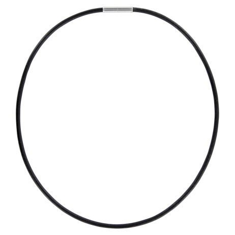 Lederkette 3mm mit Edelstahl Tunnel-Drehverschluss – Bild 3