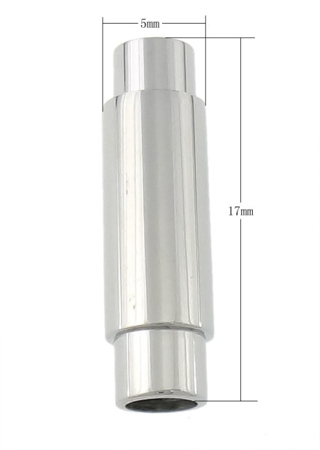 Magnetverschluss aus Edelstahl 17x5mm Loch: 3mm – Bild 3