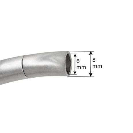 Magnet-Steckverschluss aus Edelstahl matt-Optik - Loch 6mm – Bild 2