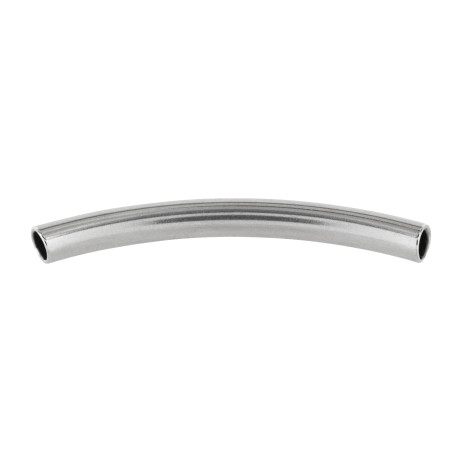 Edelstahl Bead röhrenförmig gebogen Loch 3mm