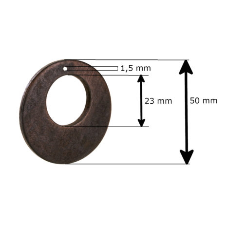 Holz Anhänger rund Ø 5 cm – Bild 2